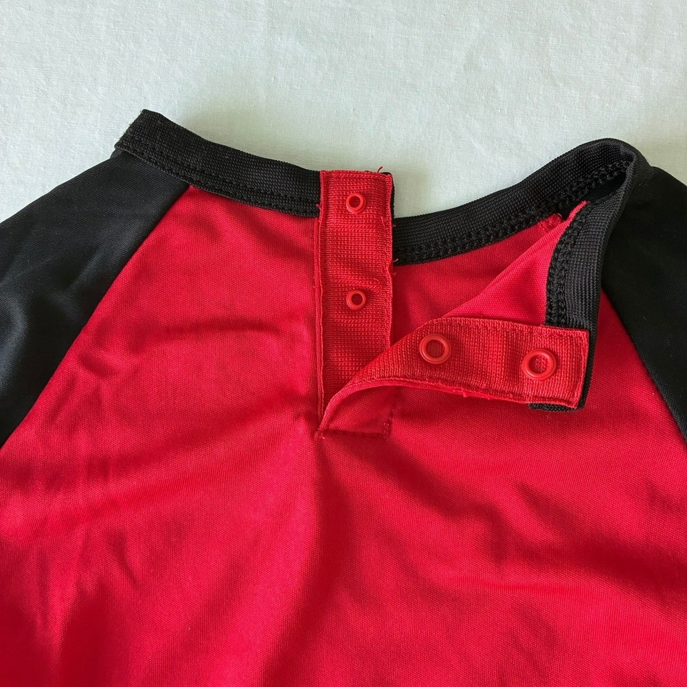 Nike Dri-FIT Baby Bodysuit Red Black Nothin But Naps Long Sleeve 12M J238-023 - Picture 8 of 16